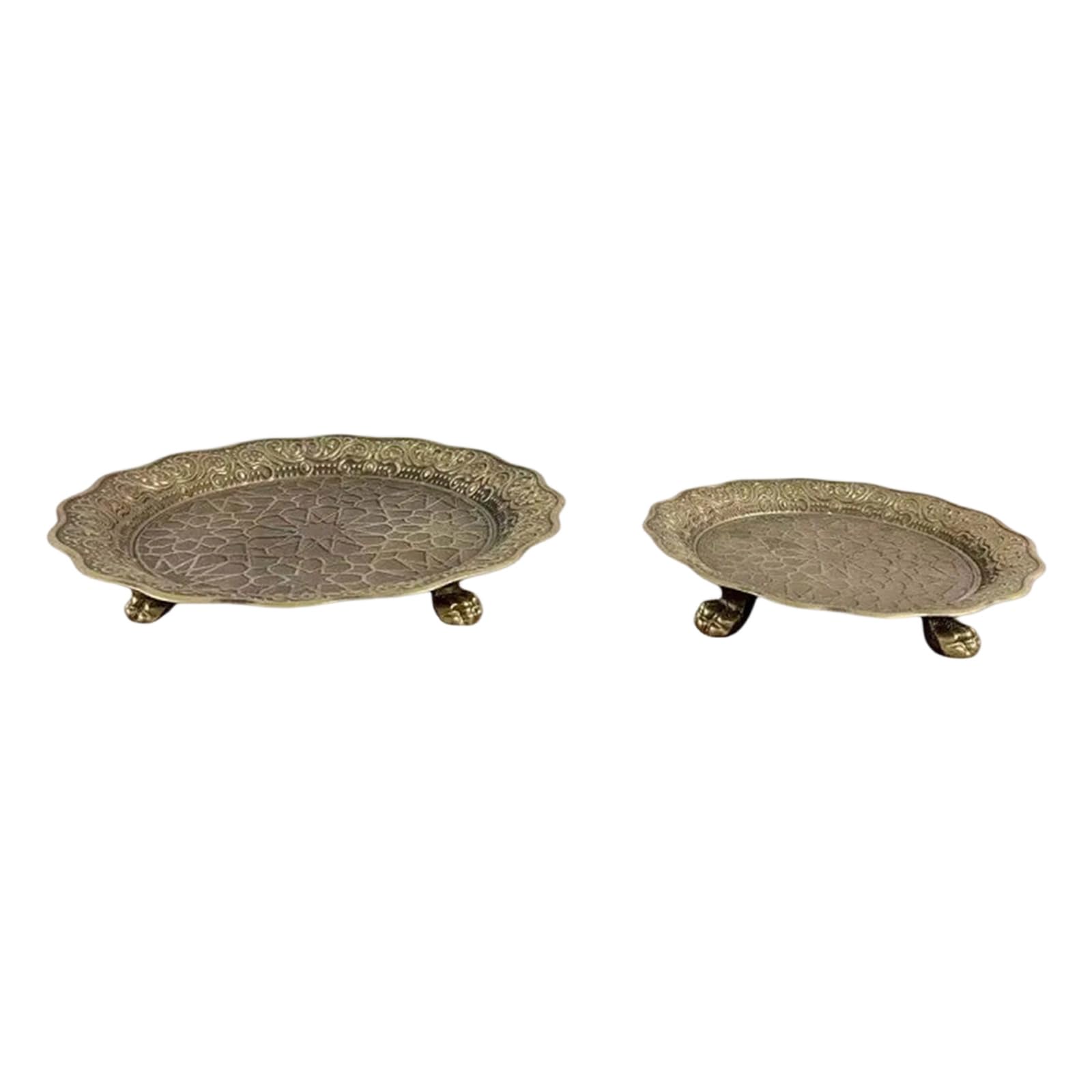 Sturdy Iron Tray for Kitchen Organization and Adding Elegant Charm to Decor Decorative Storage Plate Retro Storage Tray