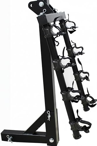 Miniatura 2 de MaxxHaul 50250 Soporte de enganche para 4 bicicletas, soporte de brazo doble de 22 pulgadas, se adapta a receptor de 2 pulgadas para automóvil,