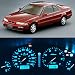 WLJH Jasny lód niebieski zestaw instrumentów panel tachometr temperatura wskaźnik paliwa żarówki kreska światła LED zestawy do Acura Legend 1991-1992, 6 sztuk