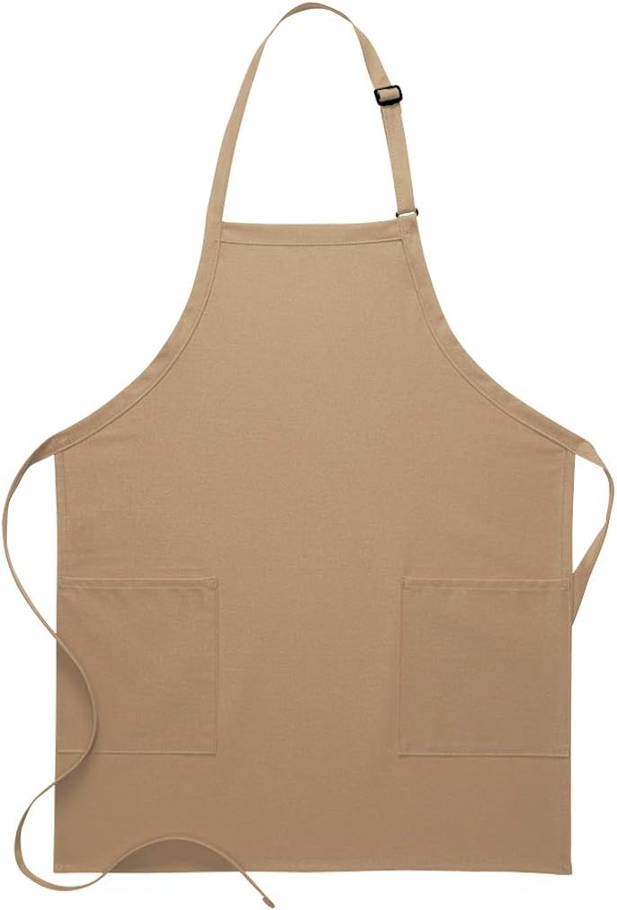 DayStar Apparel 230 Two Patch Pocket Bib Apron
