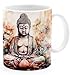 SpecialMe&reg; Tasse Yoga Buddha Mandala Buddhismus Sprirtuelle Motive Namaste Aquarell Illustration Watercolor Geschenktasse Buddha 1 wei&szlig; standard