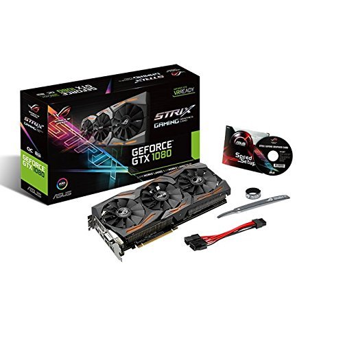 Image of ASUS GeForce GTX 1080 8GB ROG Strix Graphics Card (STRIX-GTX1080-8G-GAMING) (Renewed)