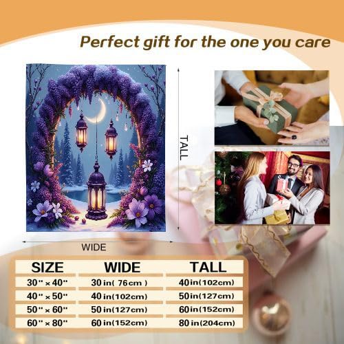 Manta Polar 220 x 240 Puerta Floral MarróN, Mantas para Cama 105 de Franela Cálida y Cómoda para Niños y Adultos, Mantitas para Sofá Reversible para Cubre Sofa Colchas, Fácil de cuidar