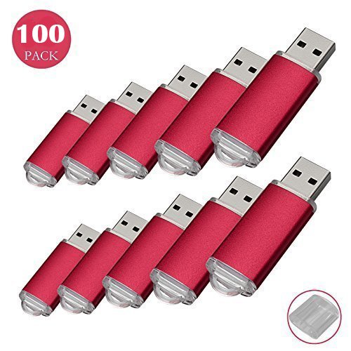 100pcs 128 MB USB Flash Drive USB 2.0 Memory Stick Pen Drive de disco de memoria rosso 128MB