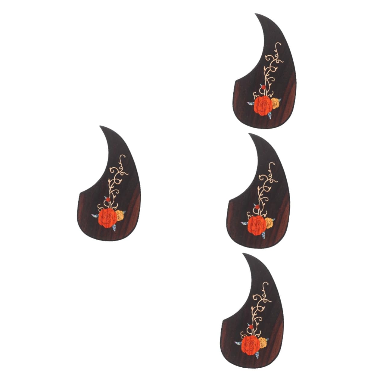 4 Uds Golpeador De Guitarra Eleguitar Guitarra Rosa Pegatinas Pastillas De Guitarra Golpeador Acústico Material Púas De Guitarra Para Guitarra Eléctrica Pegatinas Para Guitarra