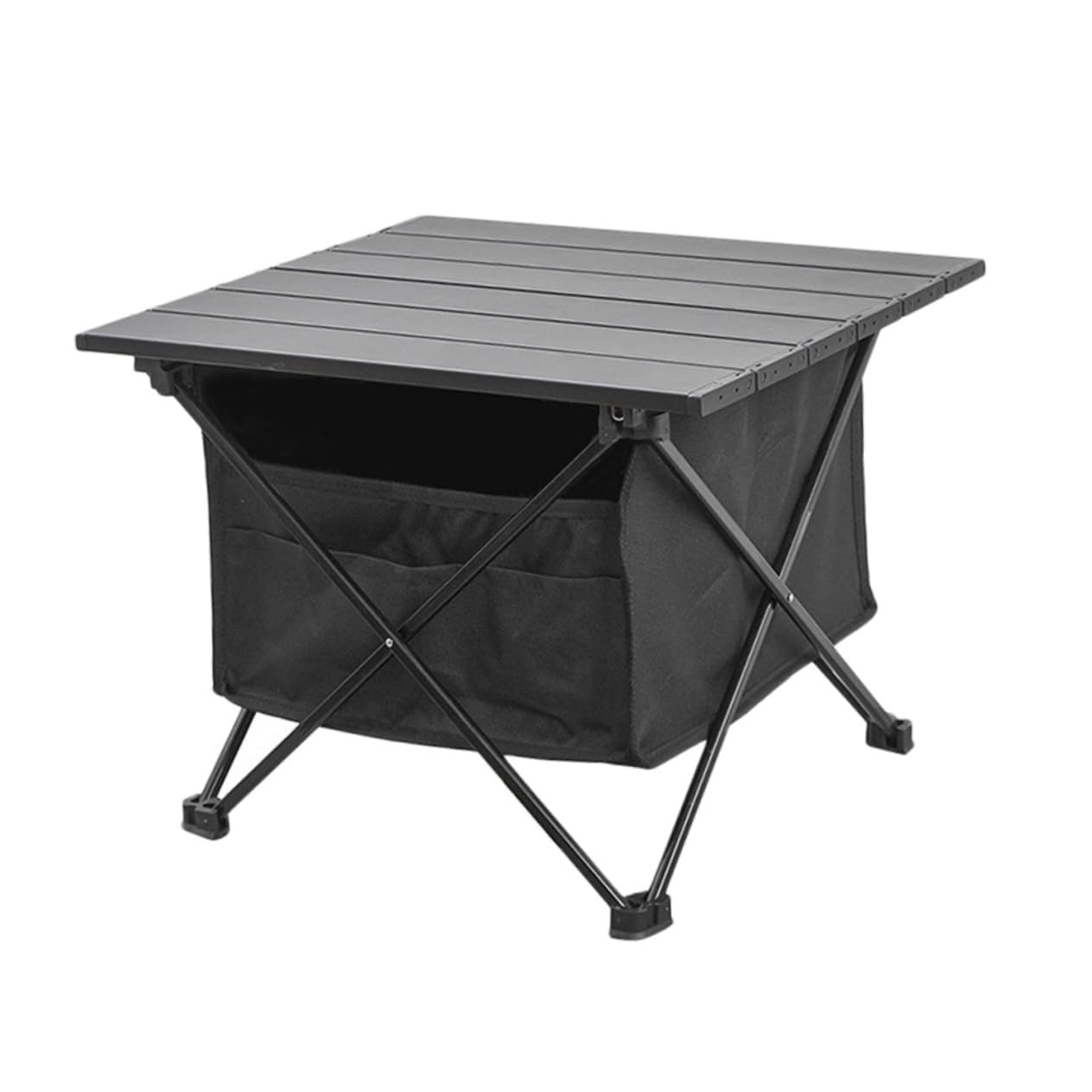 GANAZONO Folding Camping Beach Table with Outdoor Storage Pouch Compact Tailgating Table for Picnic BBQ and Assembly Portable Design for Friends and Family