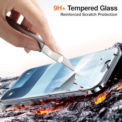 Image of SMARTDEVIL 2 Pack Privacy Screen Protector for iPhone Air, Anti-Spy Tempered Glass Film, 9H Hardness Military Grade Shatterproof, Easy to Install, Auto Bubble-Free and Dust-Free Box, Case Friendly