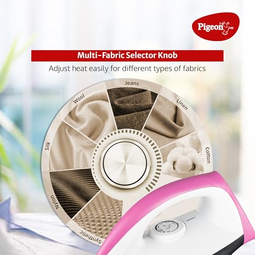 Image of PIGEON AUTOMATIC CORDLESS ELECTRICAL DRY IRON - PINK