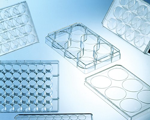 Greiner Bio-One 665102 Polystyrene CELLSTAR Suspension Culture Plate with Lid, Sterile, Flat Bottom, Chimney Style, 12 Well (Pack of 100)