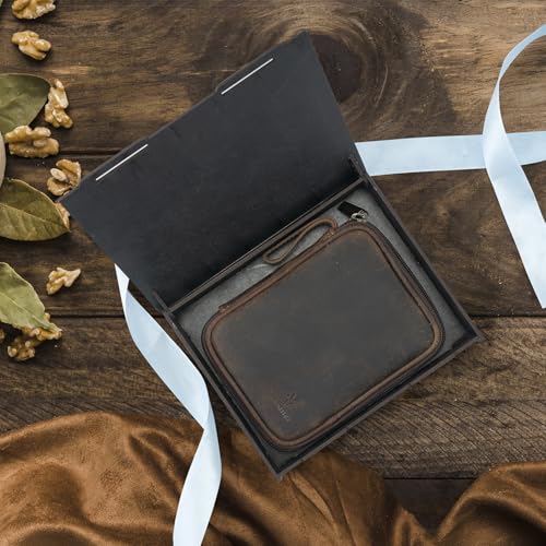 Image of Goatter Genuine Leather Gift Hamper for Men,Tech Organizer for Travel and Daily Use, (Set of 1)