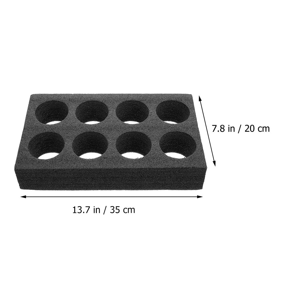 UPKOCH Lot De 2 Porte-Gobelets En Mousse : Porte-Gobelet À 8 Trous Pour Emporter Plateau De Support De Café Plateau De Transport Outil D'emballage De Boisson