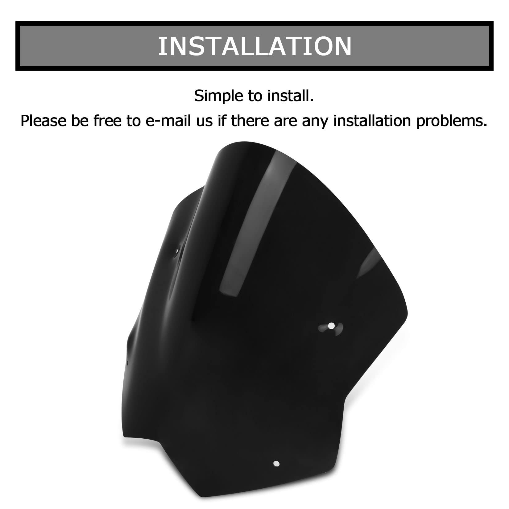 Parabrezza Dello Anteriore Schermo Cupolino, PSLER Scheda Deflettori del Vento per Moto per Yamaha T-MAX 530 2012-2016(Nero)