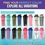 -2 Pack- 28 oz Protein Shaker Bottles for Protein Mixes - 2x Wire Whisk | Leak Proof Shaker Cups for Protein Shakes | Protein Shaker Bottle Pack | Shakers for Protein Shakes-Black&Transparent - Image 2