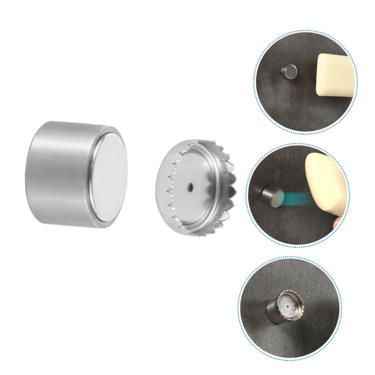 Portasapone Porta Sapone a Parete, Porta Sapone con Scarico, 1 Porta Sapone Magnetico, Porta Sapone a Parete, Porta Sapone a Ventosa, Dispenser di Sapone Magnetico, Porta Sapone a Parete