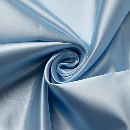 東レ シルックサテン 生地 約122cm×1mカット Col.52 ブルー系 T880-1