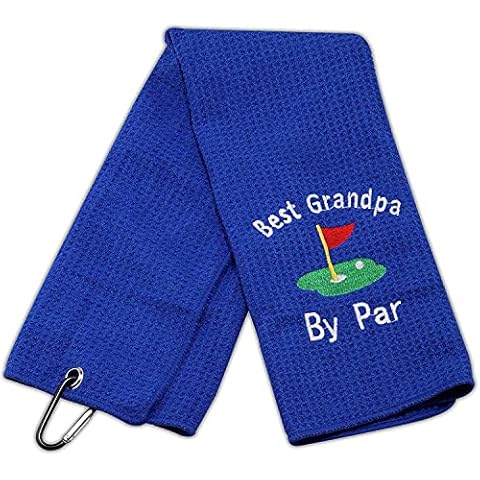 LEVLO Dad Golf Towel with Clip Cover