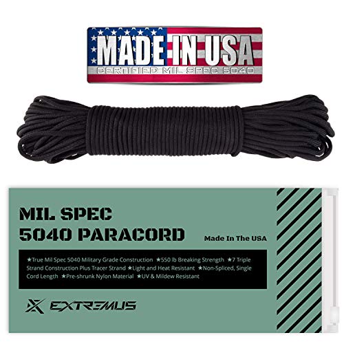 Extremus True Mil Spec 5040 Type III Paracord, Made in The USA