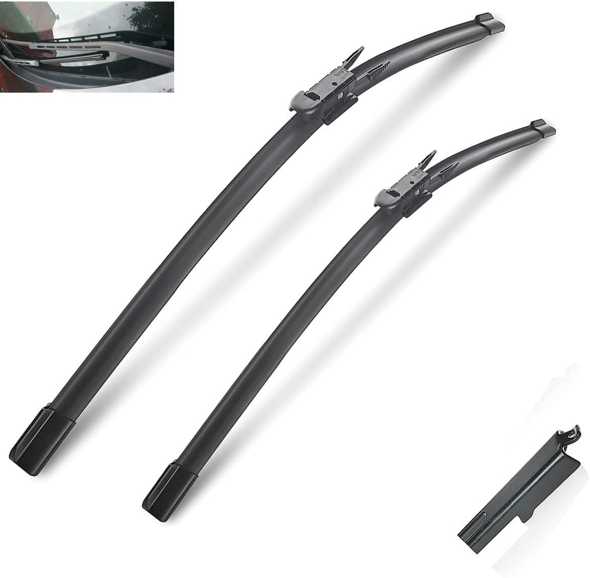 YIXINYI 2 Pcs Front Windscreen Wiper Blades for Peugeot 307 Hatchback 307CC 307SW 28"+26", Windshield Wipers Exact Match Replacement Consistent All Climate Efficiency