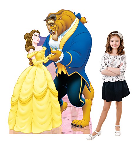 image for Cardboard People Belle & Beast Life Size Cardboard Cutout Standup - Di