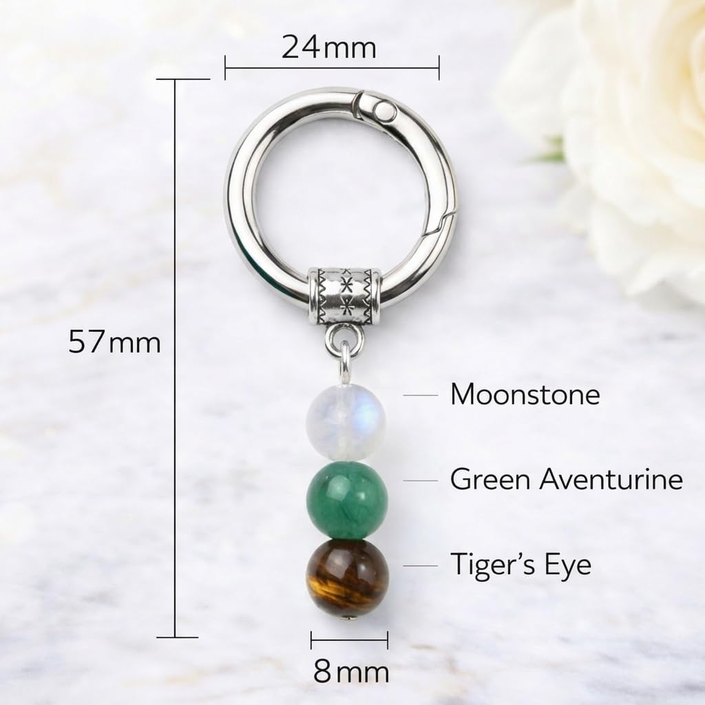 Crystal Keychain Gift for New Beginnings, Farewell Coworker Gift, Healing Crystal Keyring, Graduation Gift image 3