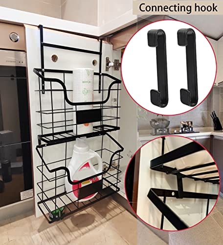Yeebeijim Over The Cabinet Door Organizer 3 Pack, Kitchen Cabinet Organizer Wall Mount Storage Basket For Cutting Board, Grid Storage Basket Holder Rack For Kitchen Pantry Bathroom #TOP4