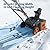 Cordless Snow Blower, 20 Inch Electric Snow Thrower, with 2x20V 4.0Ah Battery and Charger, Dual LED Lights & Brushless Motor, 25 Ft Throwing Distance, 12 in Deep Cleanup, for Sidewalks and Driveways