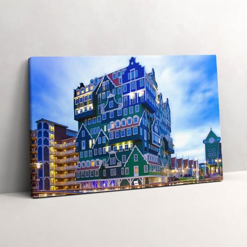 Image sur Toile 60x40cm Amsterdam colorée pour salon moderne