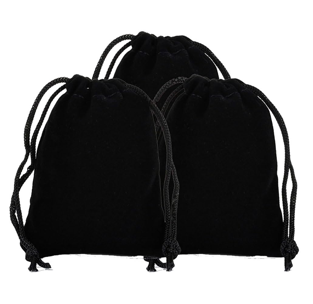 Bolsitas de terciopelo grandes, paquete de 10, 15 x 20 cm, bolsas de terciopelo para joyas, bolsas de regalo para bodas y fiestas, bolsa gigante de regalo de tela con cordón, bolsa de