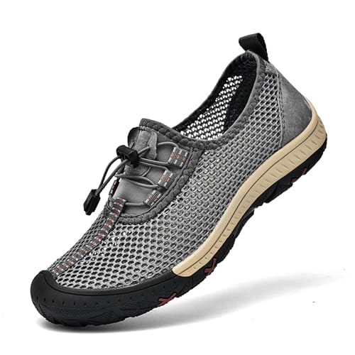 Men's Mesh Breathable Casual Sandals Comfortable Casual Walking Shoes Hollow Out Breathable Mesh Casual Shoes
