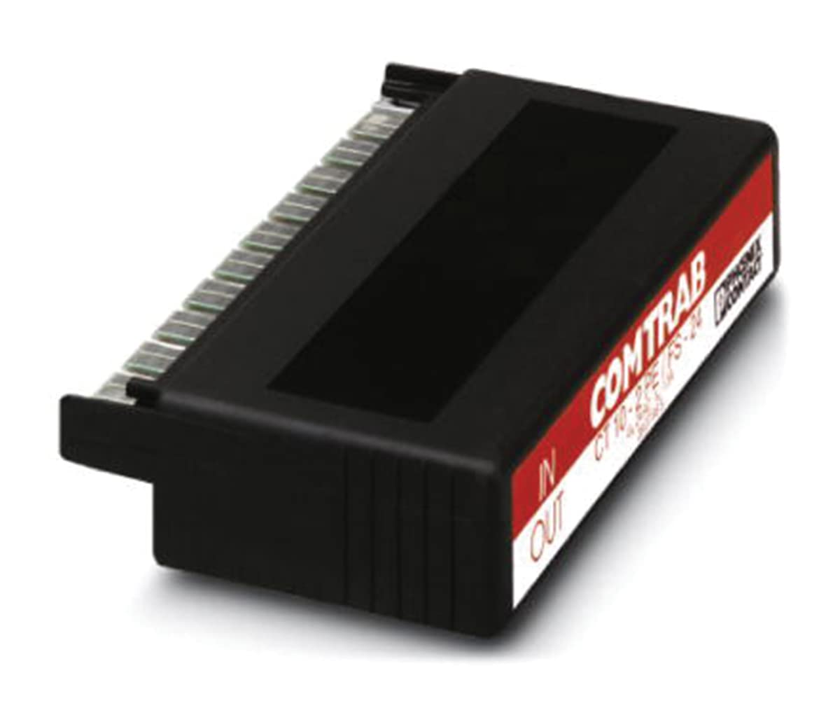 PHOENIX CONTACT CT 10-2PE/FS-24 Überspannungsschutzstecker mit Überspannungsgrob/Feinschutz, 24V DC Nennspannung. 10 Doppeladern Ausführung, 111mm Breite, Schwarz