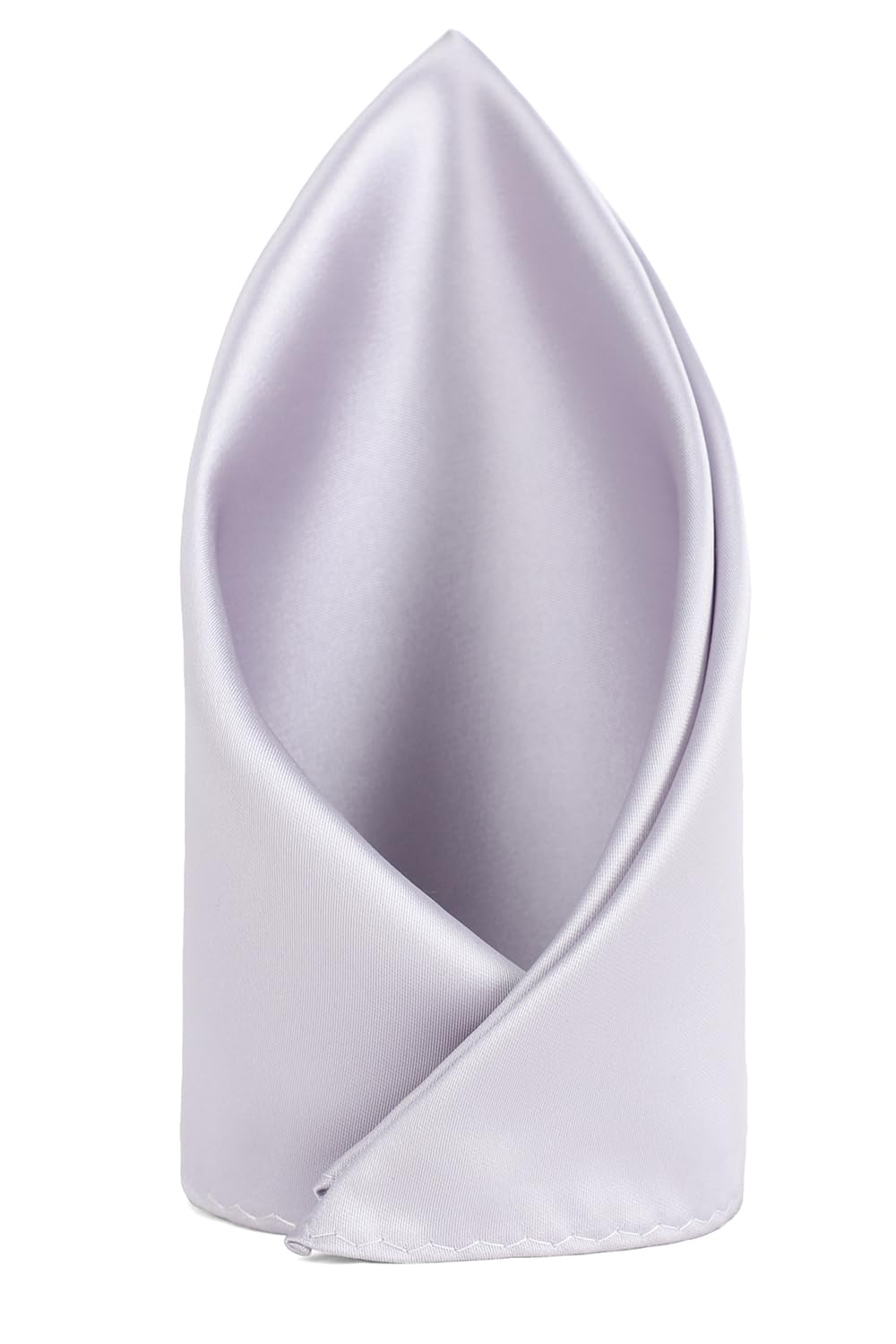 Men Grey Solid Formal Pocket Square