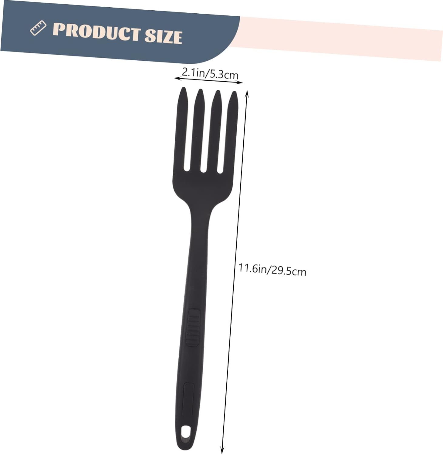 Silicone Cooking Fork for Pasta, Washable Ergonomic Kitchen Tool