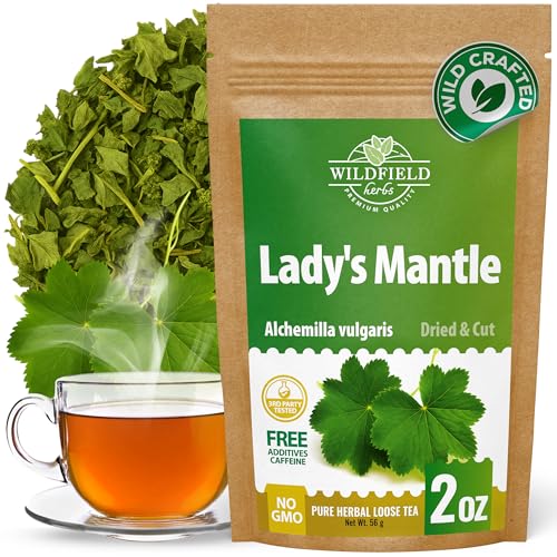 Image of 2 oz. Lady's Mantle Herbal Tea (Alchemilla vulgaris) - 56g Dried Lady's Mantle Herb Tea Alchemilla