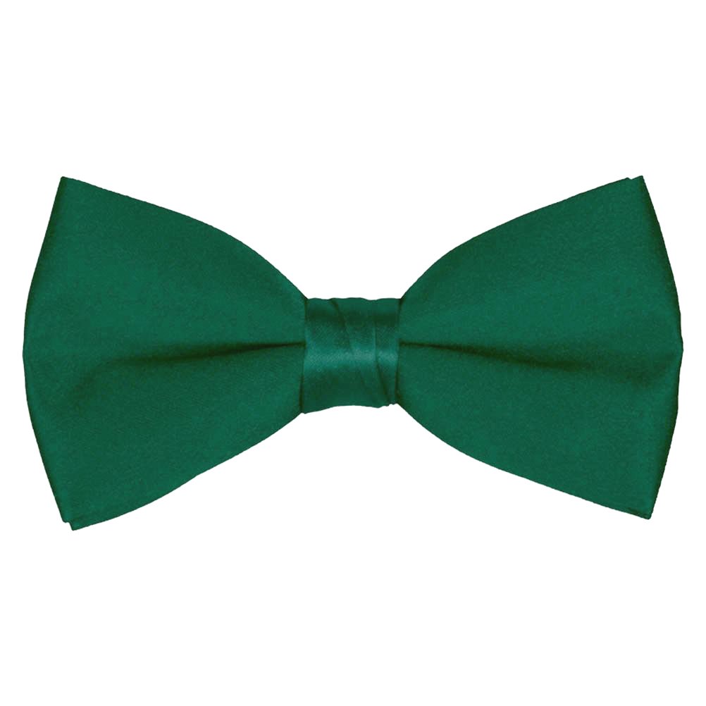 Boys Bow Tie Wholesale 6 Pack Children Pre-Tied Formal Tuxedo Bowties Kids Solid Ties (Hunter Green)