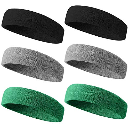 Image of NEXTOUR Sweatband Headband / Wristband Perfect for Basketball, Running, Football, Tennis Terry Cloth Athletic Sweatbands Fits for Men and Women