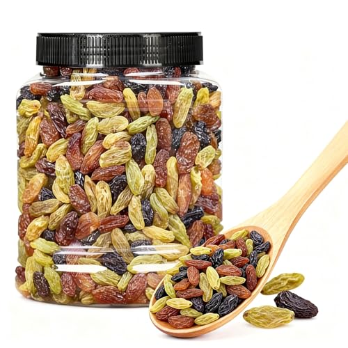 Pasas Grandes Premium De 3 Colores Enlatadas 500 G - Snack Frutas Secas Listo For Comer, No Necesita Lavado, Suave Y Dulce For Hornear, Cereales Yogur