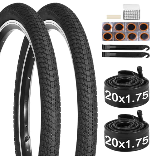 20 inch Bike Tire, 2 Pack 20×1.75 Bike Tires and 20×1.5-1.75