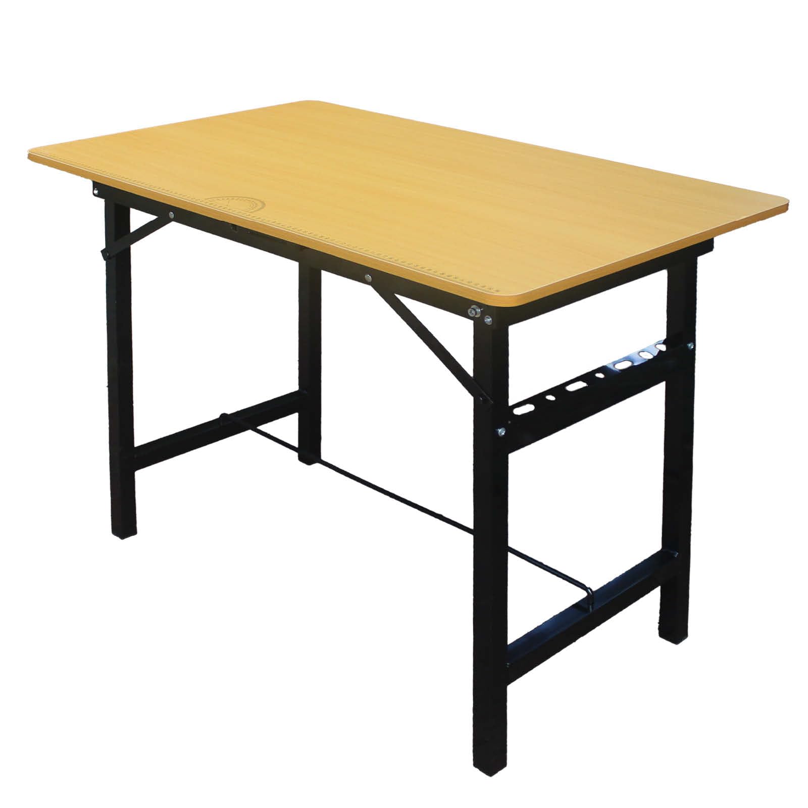 TRUTZHOLM Werkbank 100 x 60 x 75 cm klappbar Werktisch 150 kg belastbar, Arbeitsplatte mit Lineal und Winkelmesser, linierter Arbeitstisch mit Tragegriff Arbeitsbank Werkstatteinrichtung
