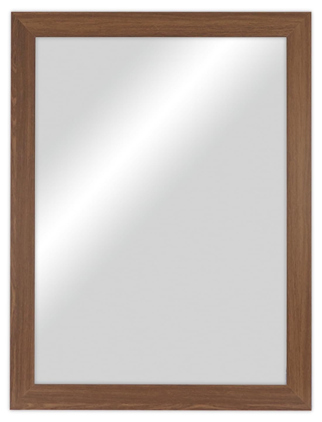 CHELY INTERMARKET, Espejo de Pared 50x70cm (Marco Exterior 61x81cm) MOD-113(Nogal) Forma Rectangular.