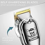 Hatteker Hair Cutting Kit Pro Hair Clippers for Men Professional Barber Clippers IPX7 Waterproof Cordless Beard Trimmer Hair Trimmer - Image 3