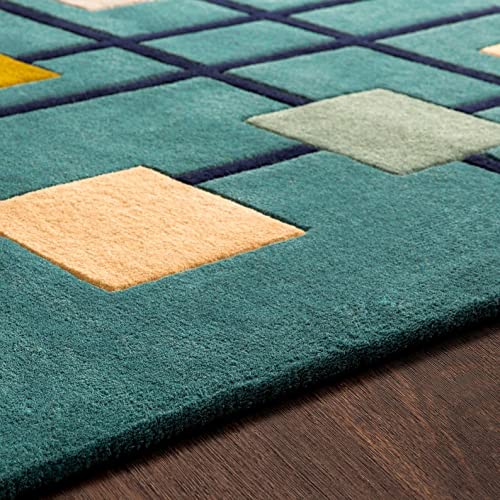 Image of Soft Woolen Modern Collection Tufted Carpet for Living Room Bedroom and Hall Size 10 x 14 Feet Color Multi-N