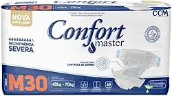 Fralda Geriátrica Confort Master Econômica M com 30 unidades