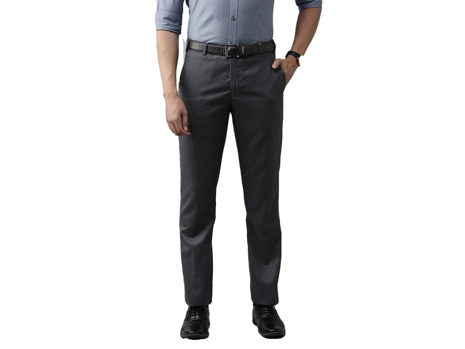 MALENOMen's Slim Fit Formal Trouser | Casual Trousers for Men | Regular Fit Solid