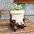 Smily Face Planter Pot Cute Resin Flower Head Planters Unique Succulent Pots for String of Pearls Plants Live Indoor Outdoor Funny Gift Ideas for Mother and Appreciation Christmas with Drainage Hole