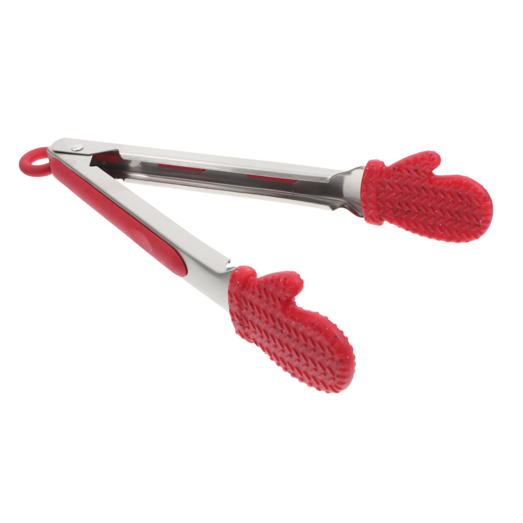 Pinza in Acciaio Forma Guanto Natalizio Clip Alimenti Versatile per Carne Pane e Barbecue lungo Scottatura Resistente e Leggera