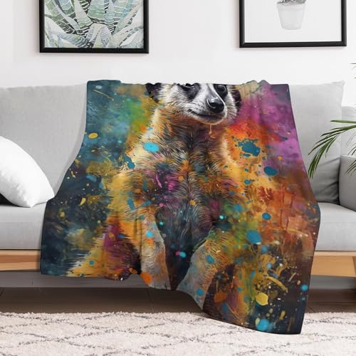 Couverture flannel suricate 180x200cm très doux durable et confortable - 3