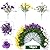 Rowfad 18 Bundles Artificial Fake Pansy Flowers for Outdoor, Faux UV Resistant Silk Pansies Flowers for Outside Planter Front Door Porch Yard Patio Window Box Home Decor (18, Purple, Yellow, White)