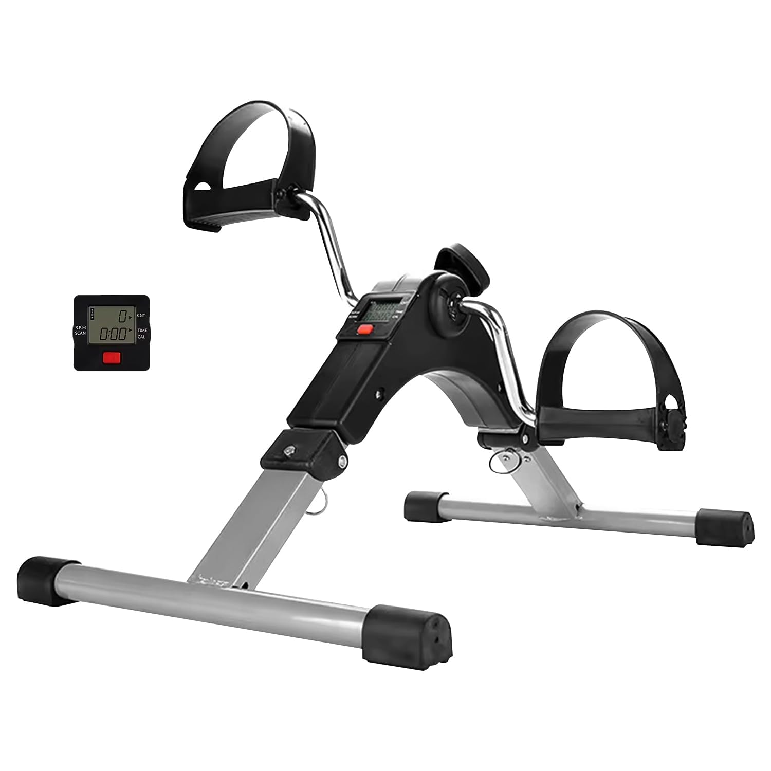 (𝟏𝟓 𝐘𝐞𝐚𝐫𝐬 𝐖𝐚𝐫𝐫𝐚𝐧𝐭𝐲) Portable Mini Exercise Bike Pedal – Adjustable Resistance Levels, Digital Monitor, and Fixing Straps for Low-Impact Fitness & Rehab Training-image-26