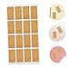 BCOATH 2bags Cork Memo Stickers Easy Apply Self-Adhesive Labels for Jars Bottles Canning and Containers Multi-Function Bottle Labels