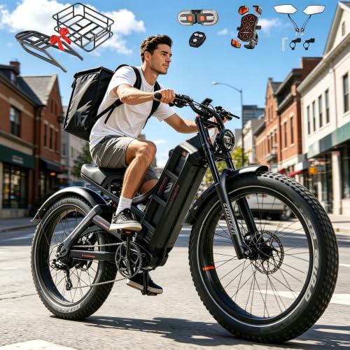 Image of 2026 eAhora Romeo Pro 3 /2 52-46 Mph Electric Bike for Adults, 6000W /4000W /2500W Dual Motor Ebike 60V 80Ah /52V 70Ah Battery 235+Miles Long Range, 26*4.0 inch /20*4.5 inch Fat Tire, Full Suspension, All Terrain